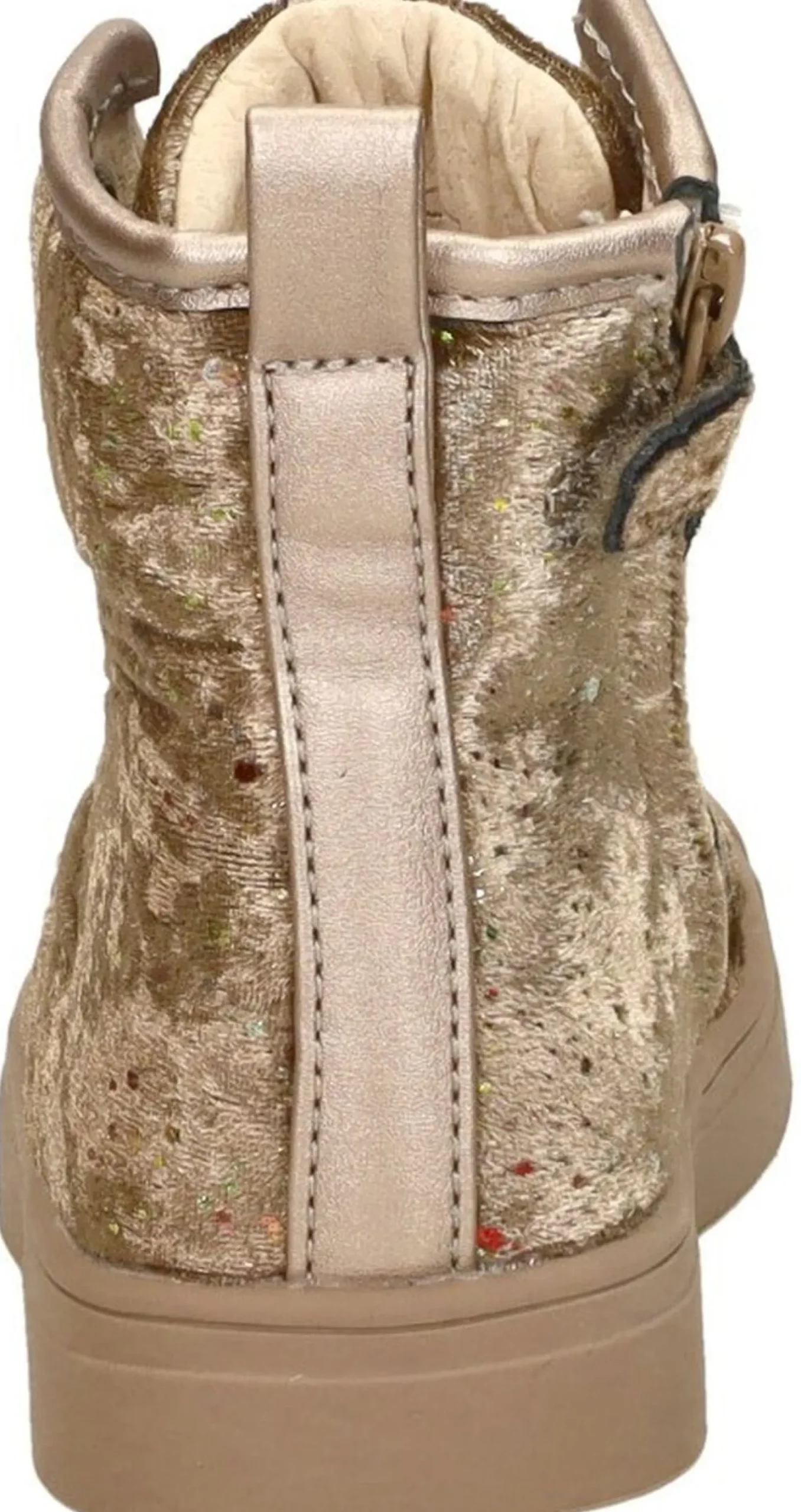 Shoesme Veterschoen hoog Goudkleur Sale