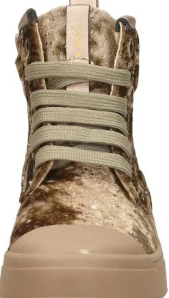 Shoesme Veterschoen hoog Goudkleur Sale