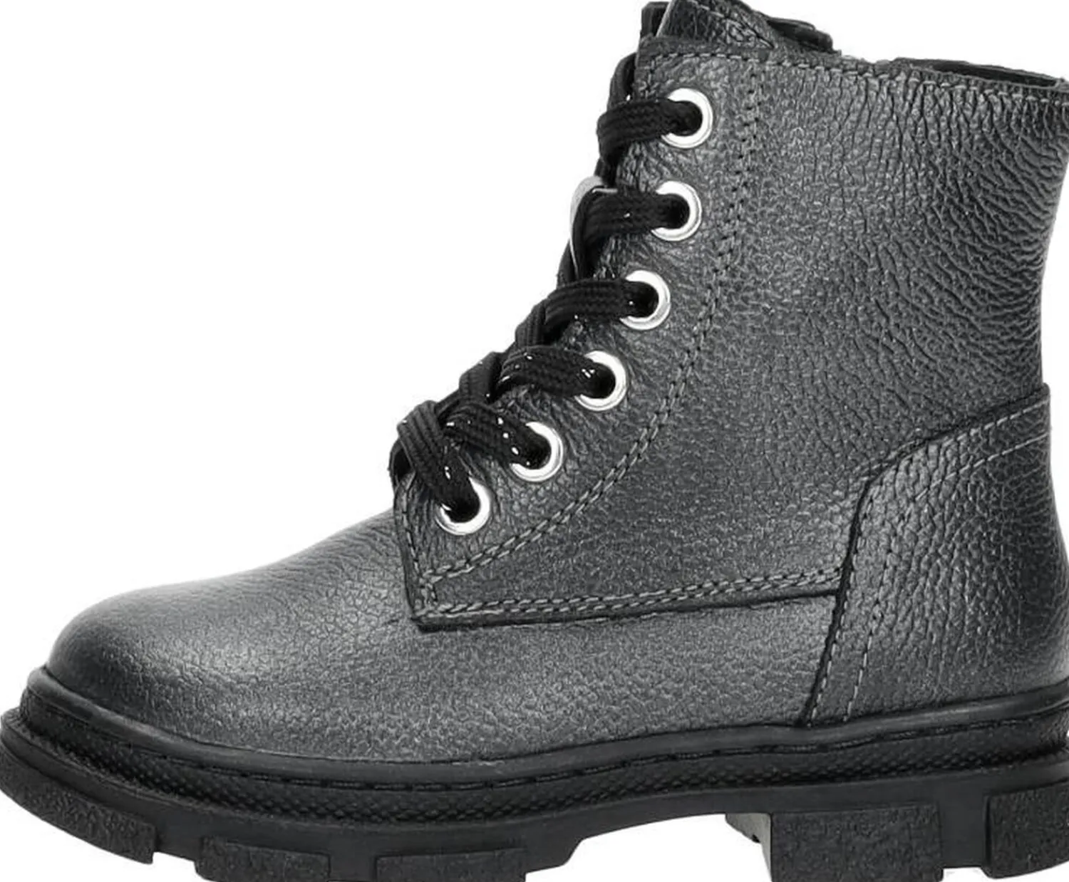 Keq Veterschoen hoog Zilverkleur Clearance