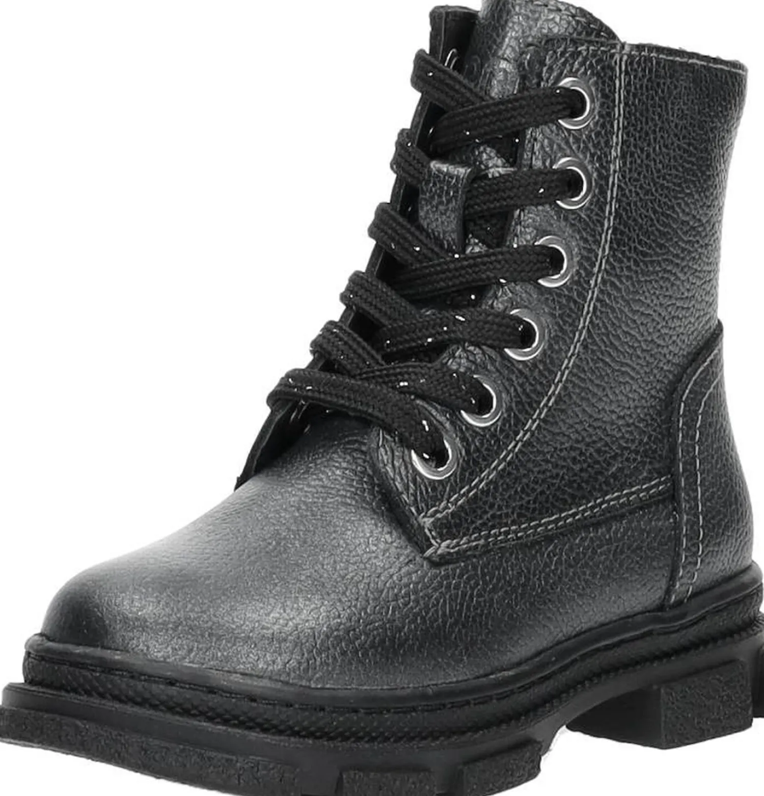 Keq Veterschoen hoog Zilverkleur Clearance