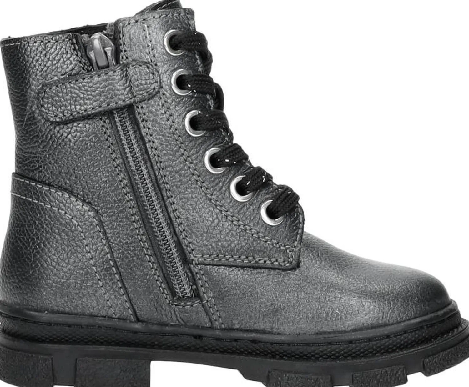 Keq Veterschoen hoog Zilverkleur Clearance