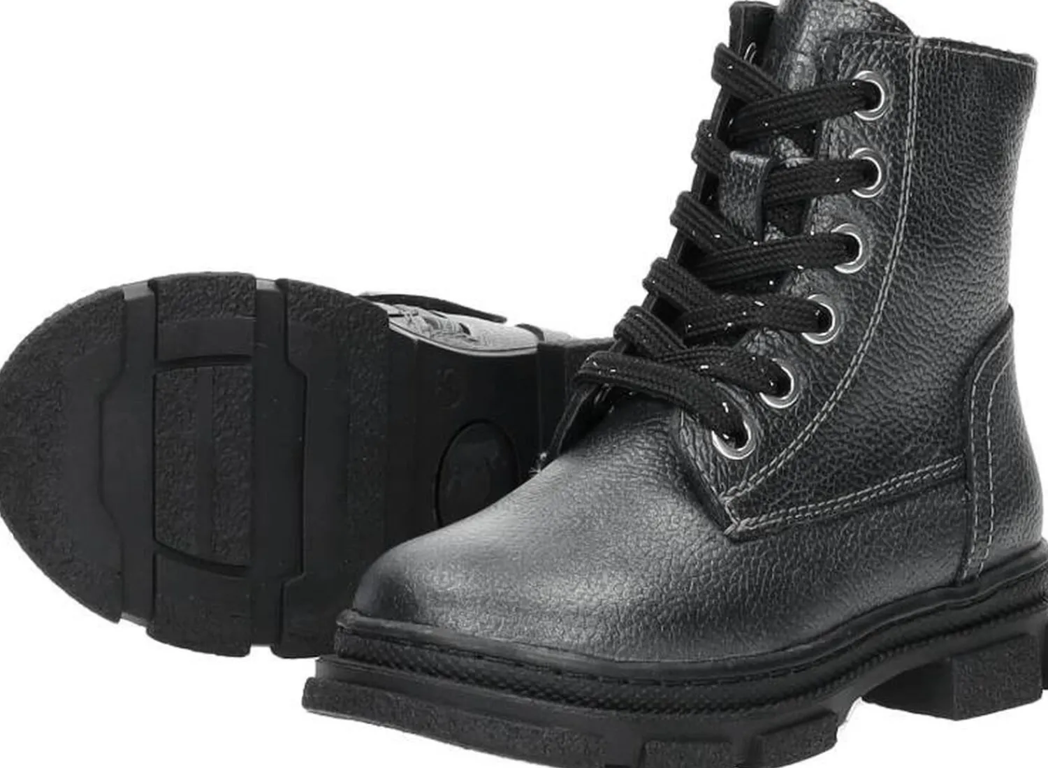 Keq Veterschoen hoog Zilverkleur Clearance