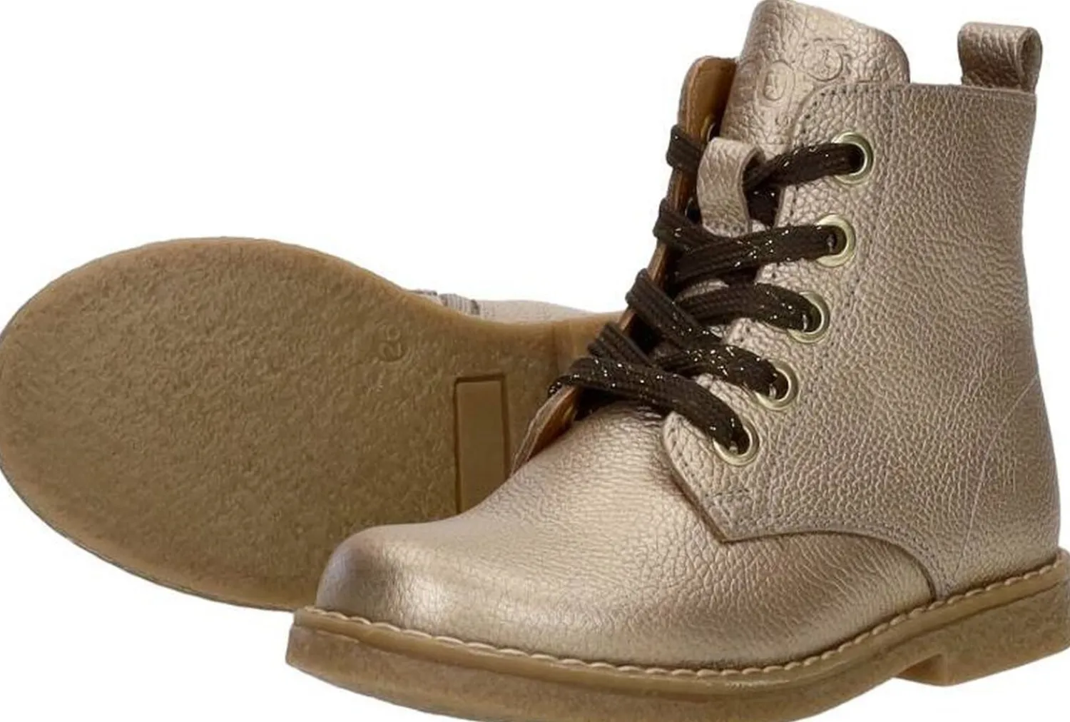 Keq Veterschoen hoog Goudkleur Clearance