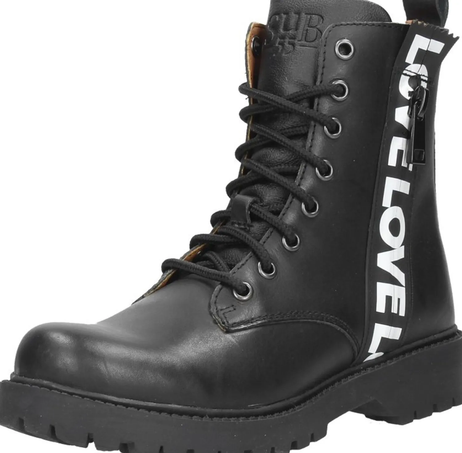 Sub55 Veterschoen hoog Zwart Fashion