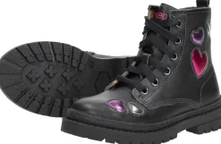 Keq Veterschoen hoog Zwart New