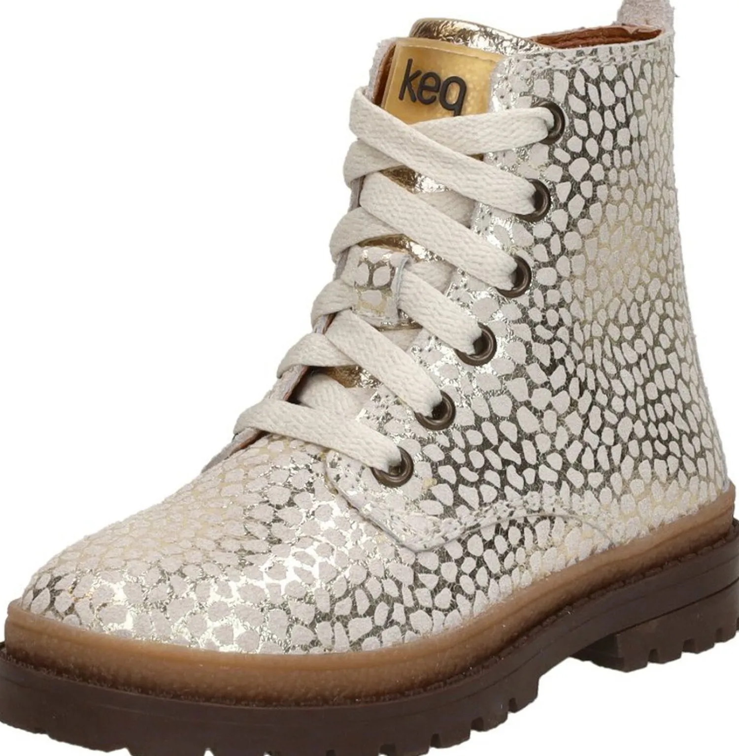 Keq Veterschoen hoog Goudkleur Hot