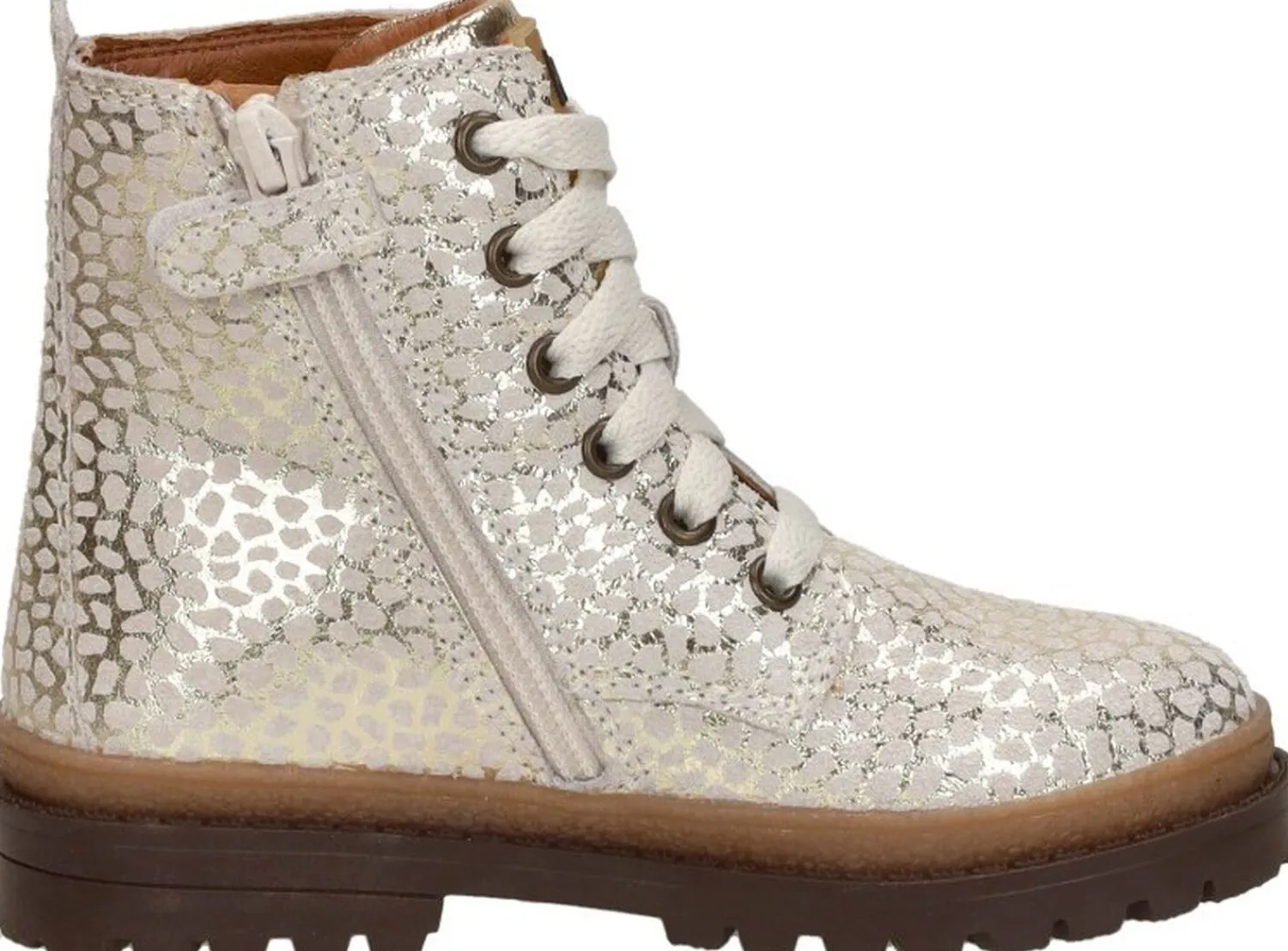 Keq Veterschoen hoog Goudkleur Hot