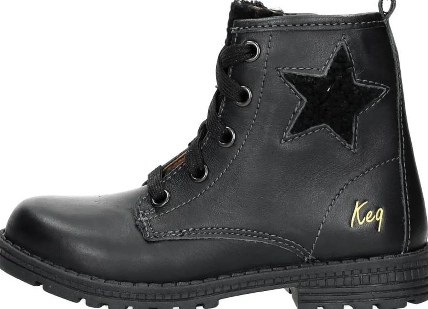 Keq Veterschoen hoog Zwart Hot