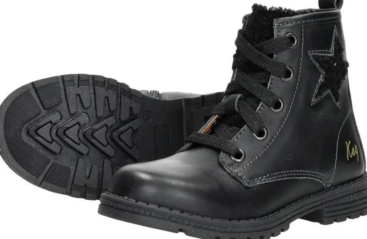 Keq Veterschoen hoog Zwart Hot