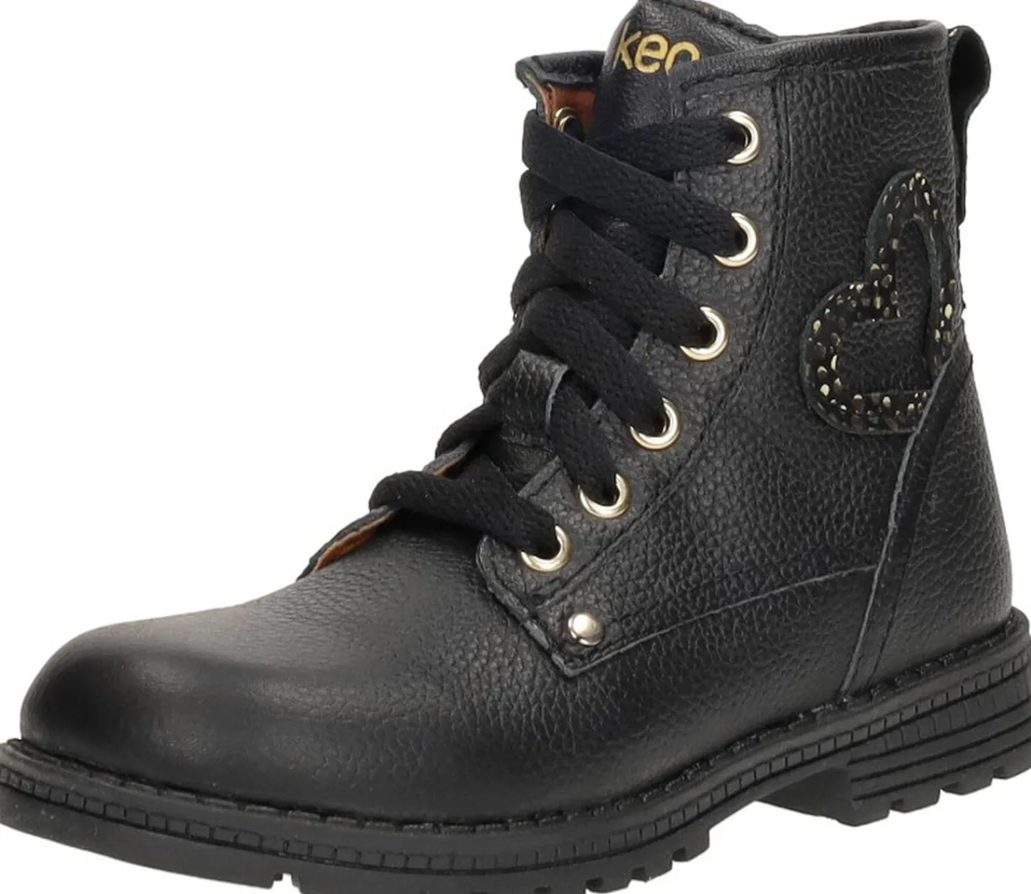 Keq Veterschoen hoog Zwart Clearance