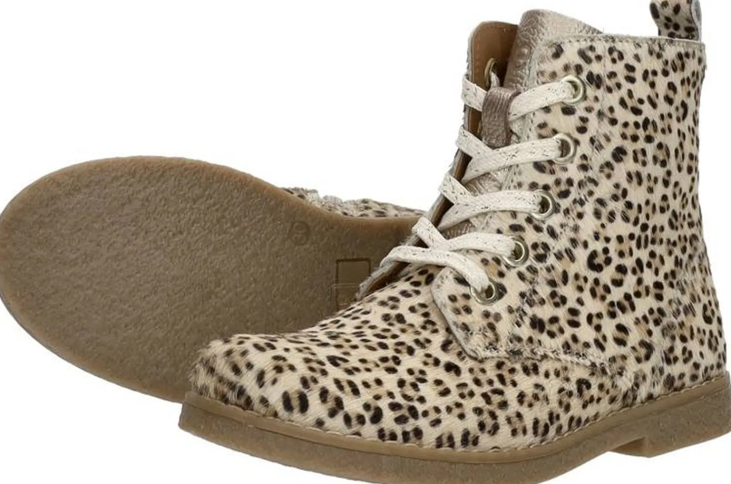 Keq Veterschoen hoog Beige Clearance