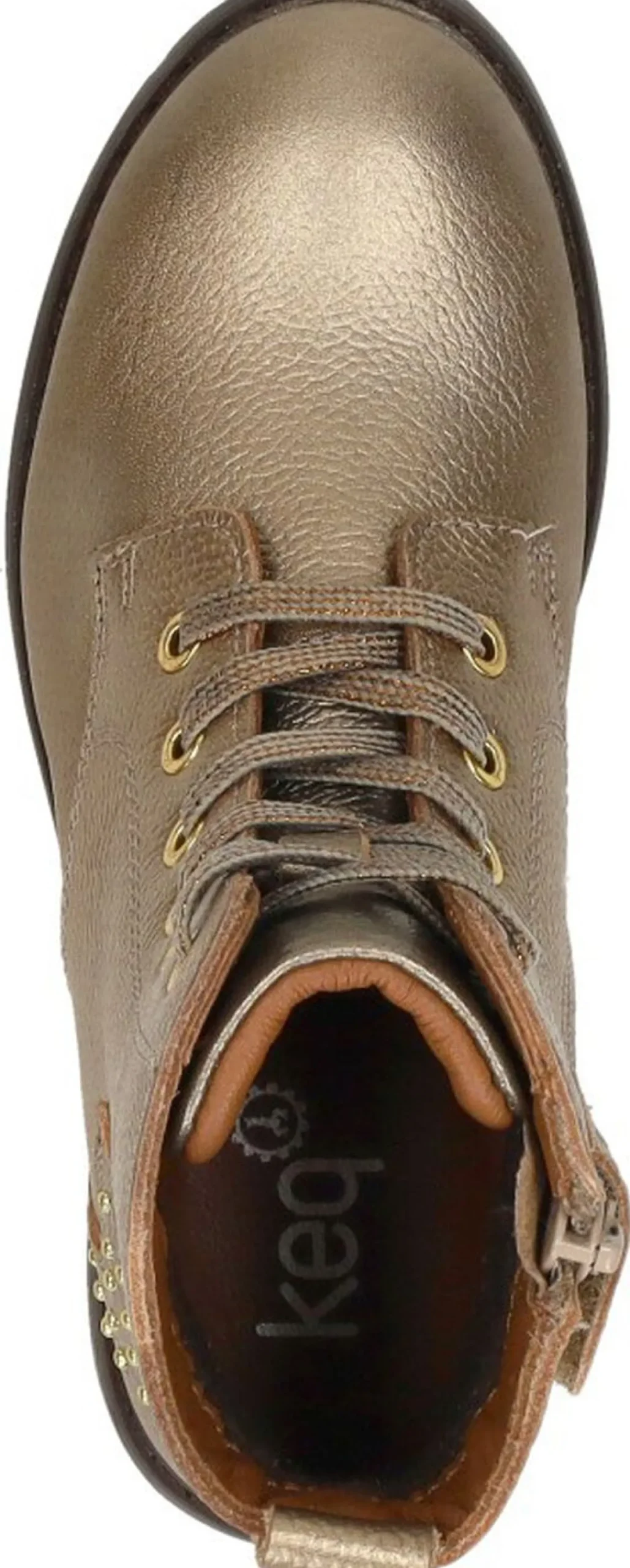 Keq Veterschoen hoog Goudkleur Best