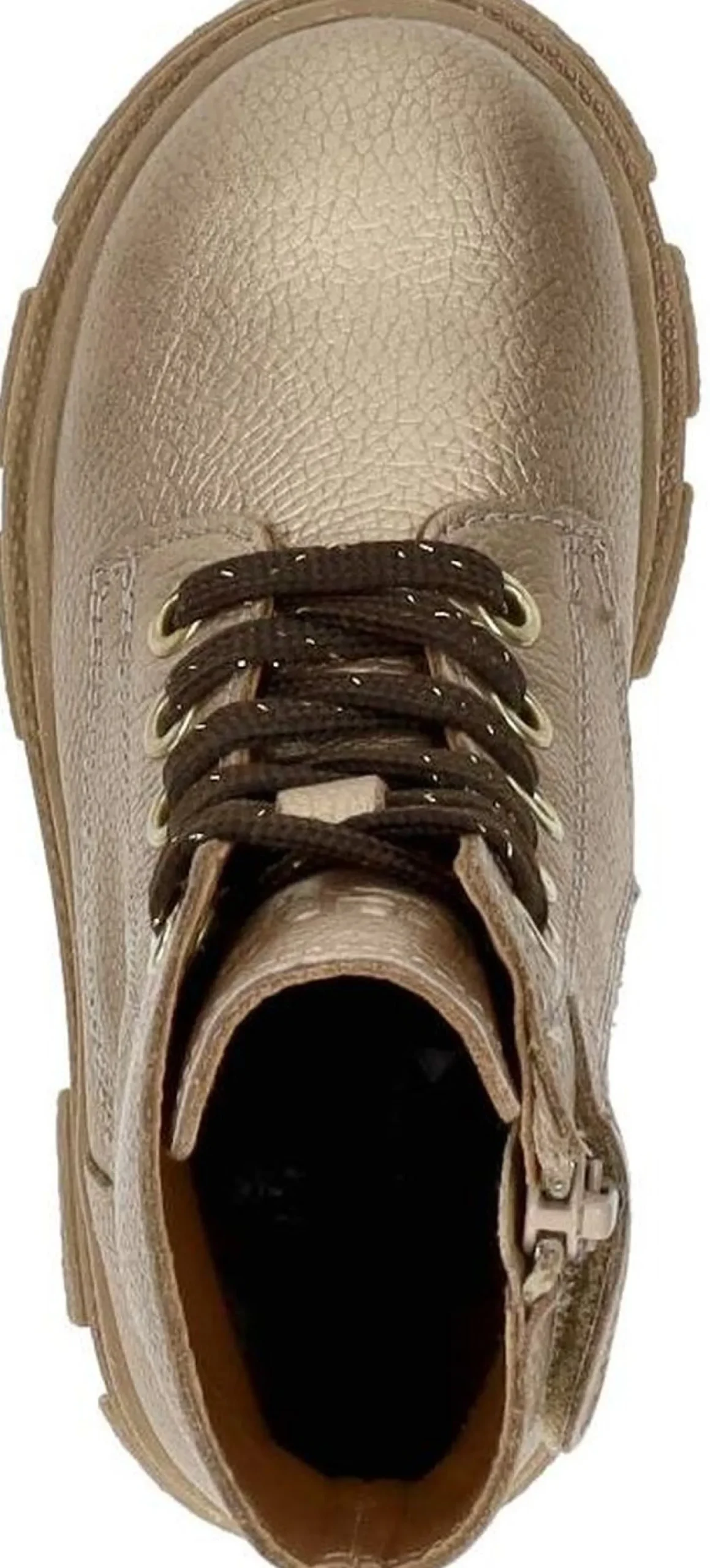 Keq Veterschoen hoog Goudkleur Clearance