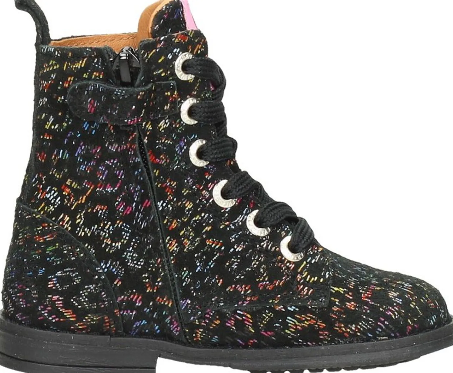 Develab Veterschoen hoog Zwart Fashion