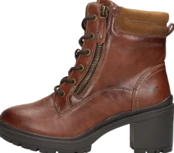 Mustang Veterschoenen Hak Cognac New