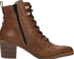 Rieker Veterschoenen Hak Cognac Discount