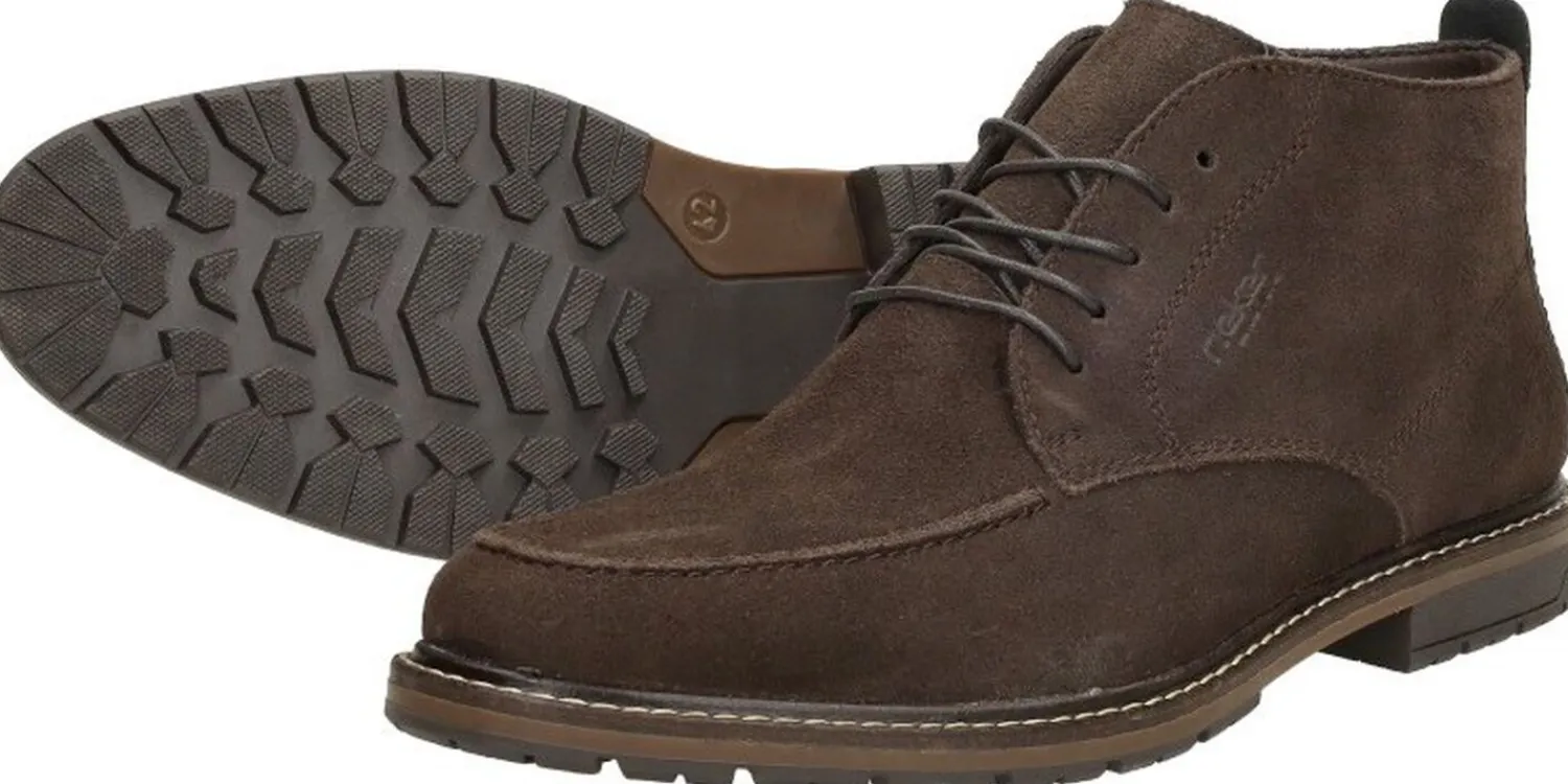 Rieker Veterschoenen Hoog Donkerbruin Outlet