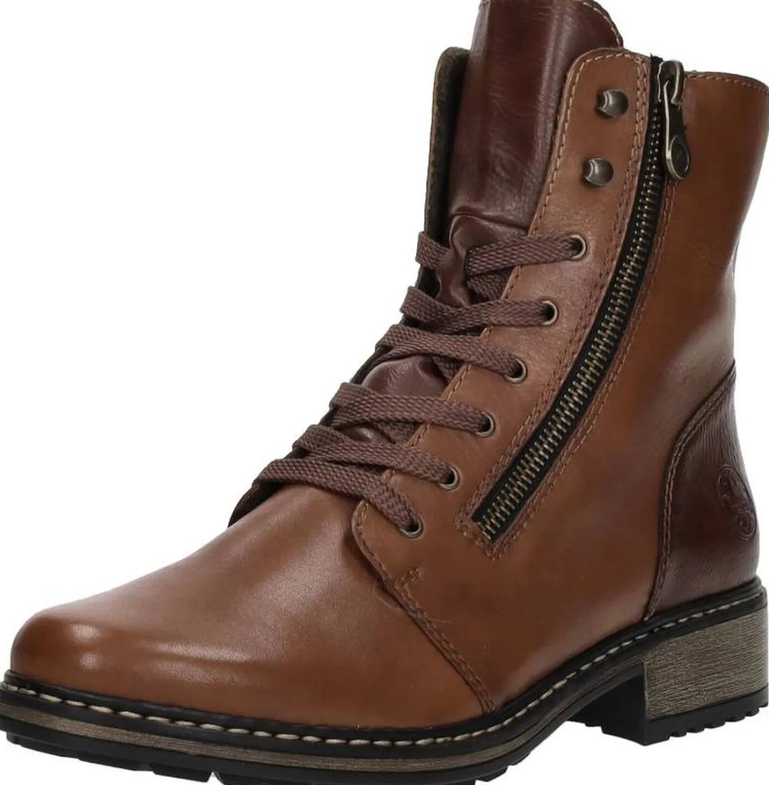 Rieker Veterschoenen Hoog Cognac Discount