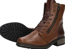 Rieker Veterschoenen Hoog Cognac Discount