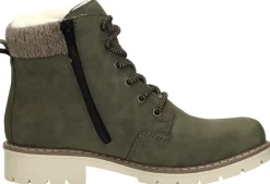 Rieker Veterschoenen Hoog Groen Fashion