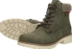 Rieker Veterschoenen Hoog Groen Fashion