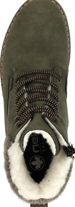 Rieker Veterschoenen Hoog Groen Fashion
