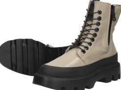 Mjus Veterschoenen Hoog Gebroken wit Best