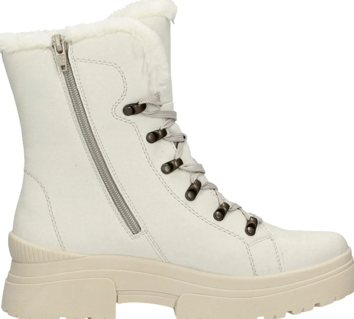 Rieker Veterschoenen Hoog Gebroken wit Online