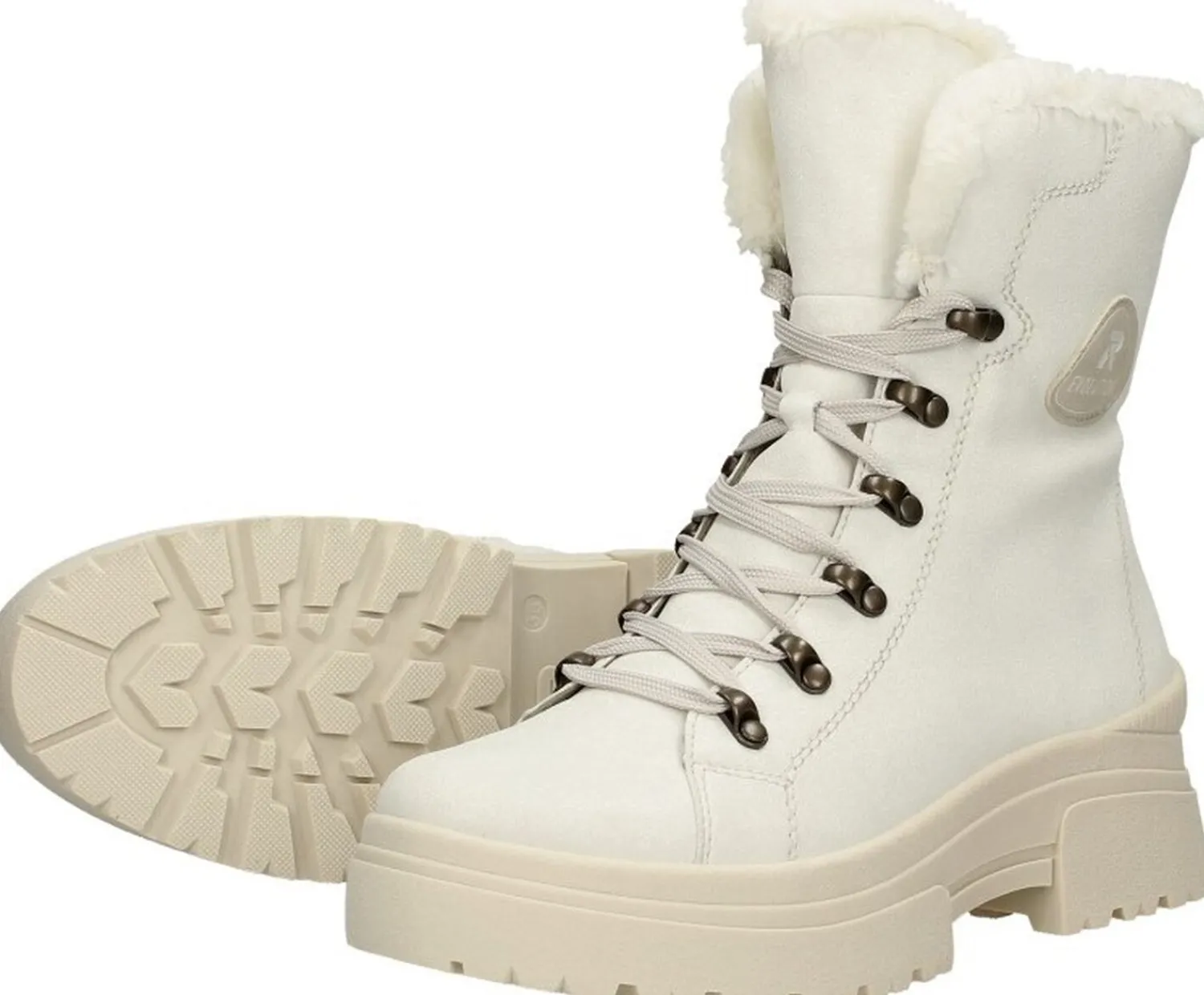 Rieker Veterschoenen Hoog Gebroken wit Online