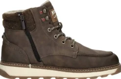 Mustang Veterschoenen Hoog Donkerbruin Clearance