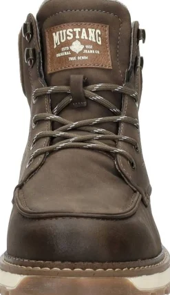 Mustang Veterschoenen Hoog Donkerbruin Clearance