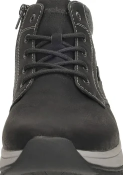 Rieker Veterschoenen Hoog Zwart Sale
