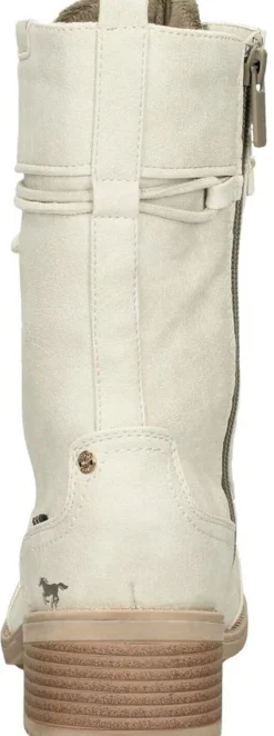 Mustang Veterschoenen Hoog Gebroken wit Outlet