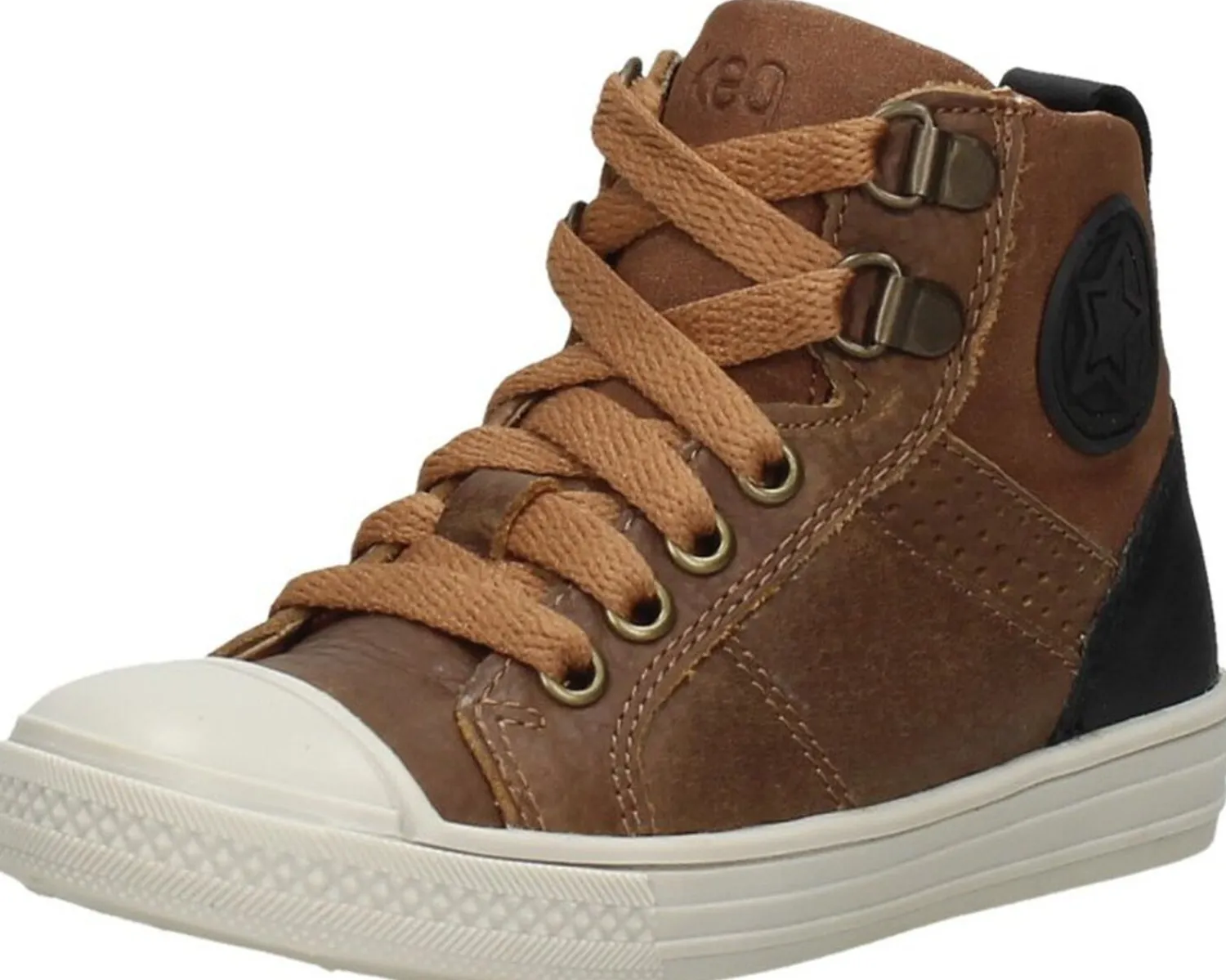 Keq Veterschoenen Hoog Cognac Outlet