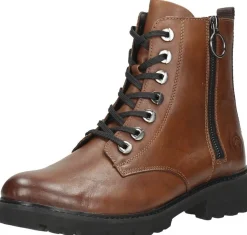 Remonte Veterschoenen Hoog Cognac Discount
