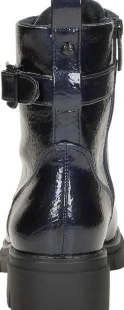 Tamaris Veterschoenen Hoog Blauw lak Clearance