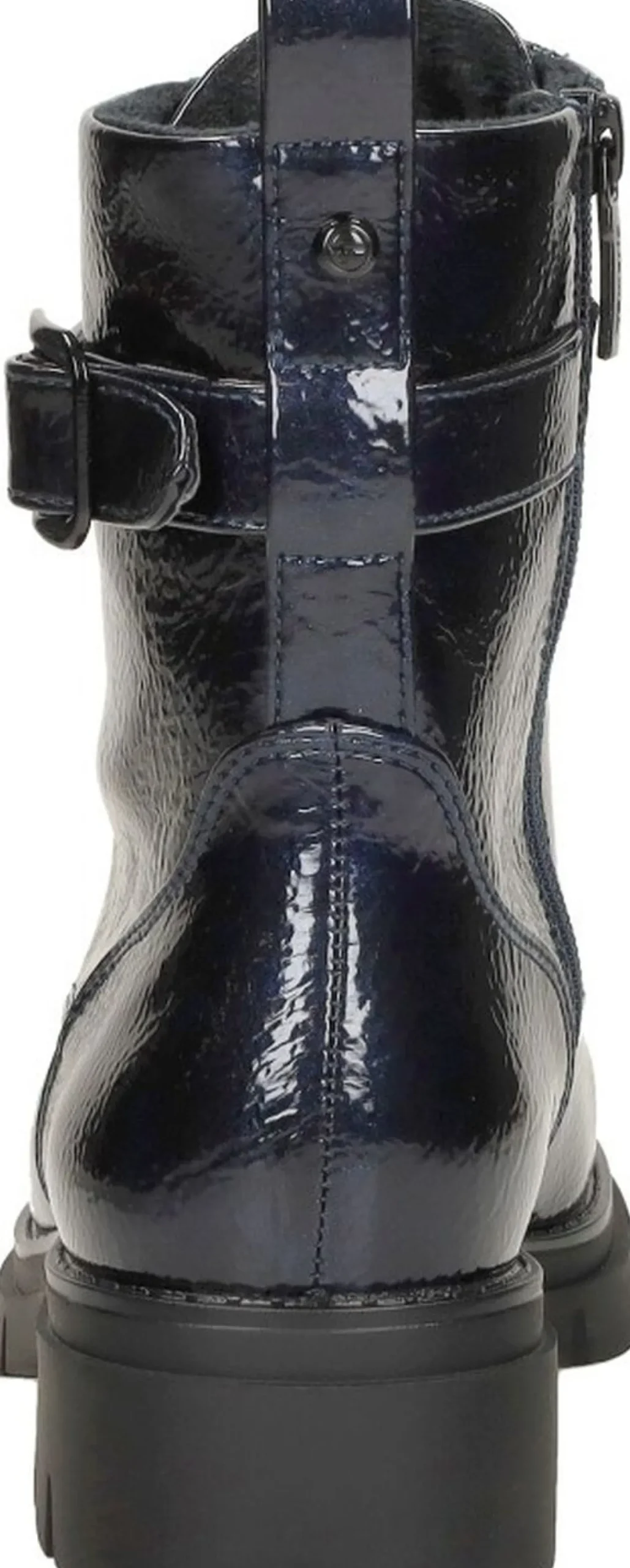 Tamaris Veterschoenen Hoog Blauw lak Clearance