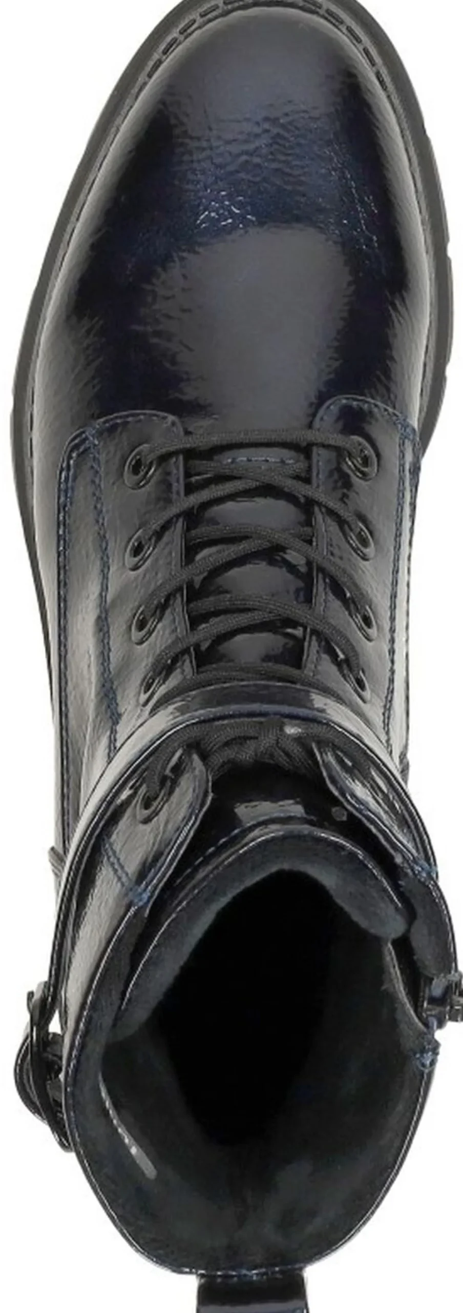 Tamaris Veterschoenen Hoog Blauw lak Clearance