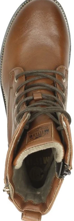 Mustang Veterschoenen Hoog Cognac New