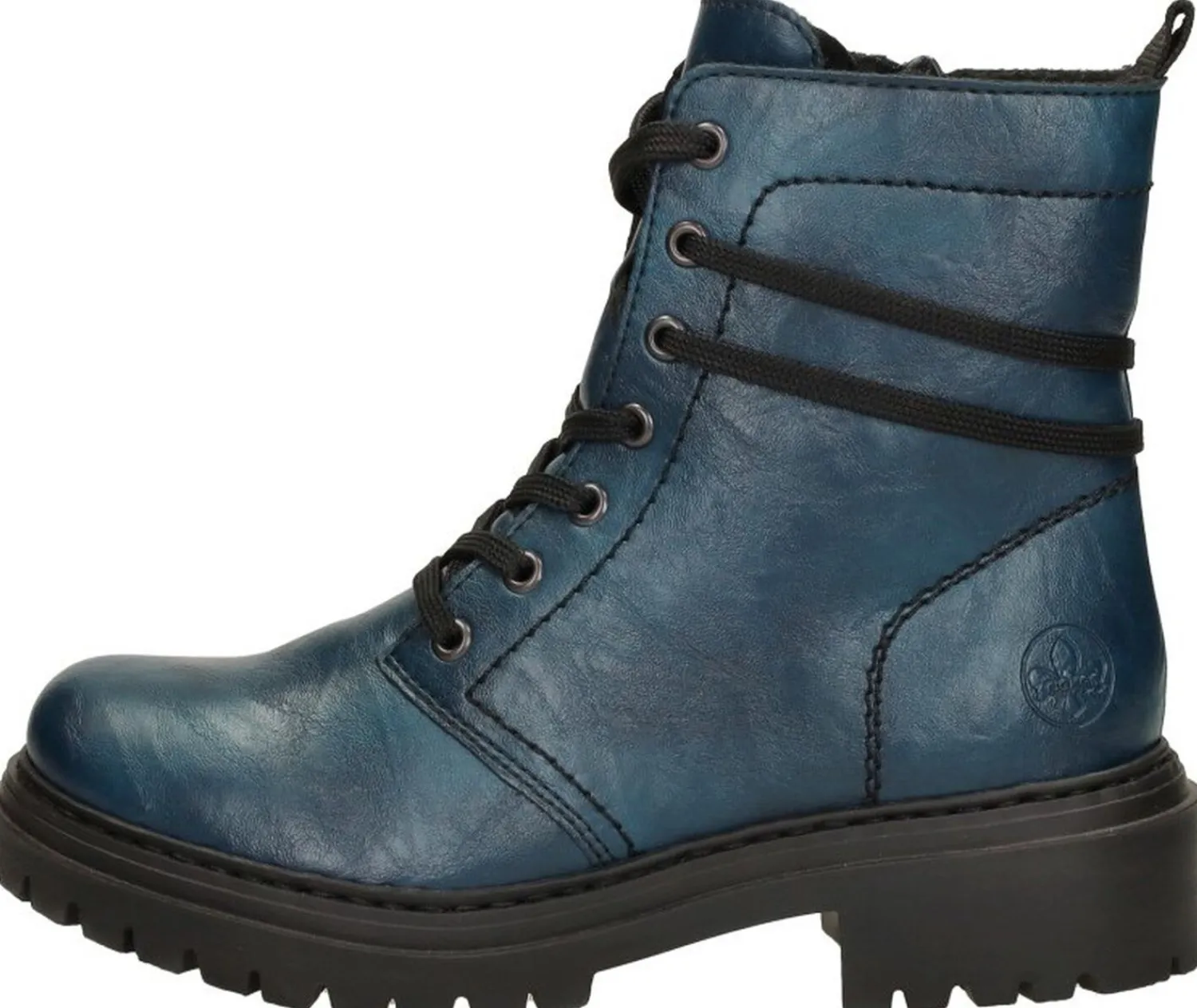 Rieker Veterschoenen Hoog Petrol Best