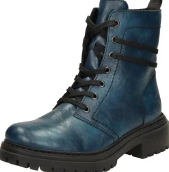 Rieker Veterschoenen Hoog Petrol Best
