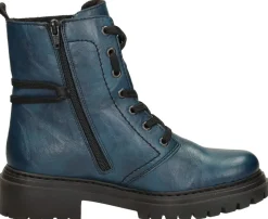 Rieker Veterschoenen Hoog Petrol Best