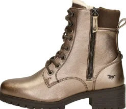 Mustang Veterschoenen Hoog Goudkleur New