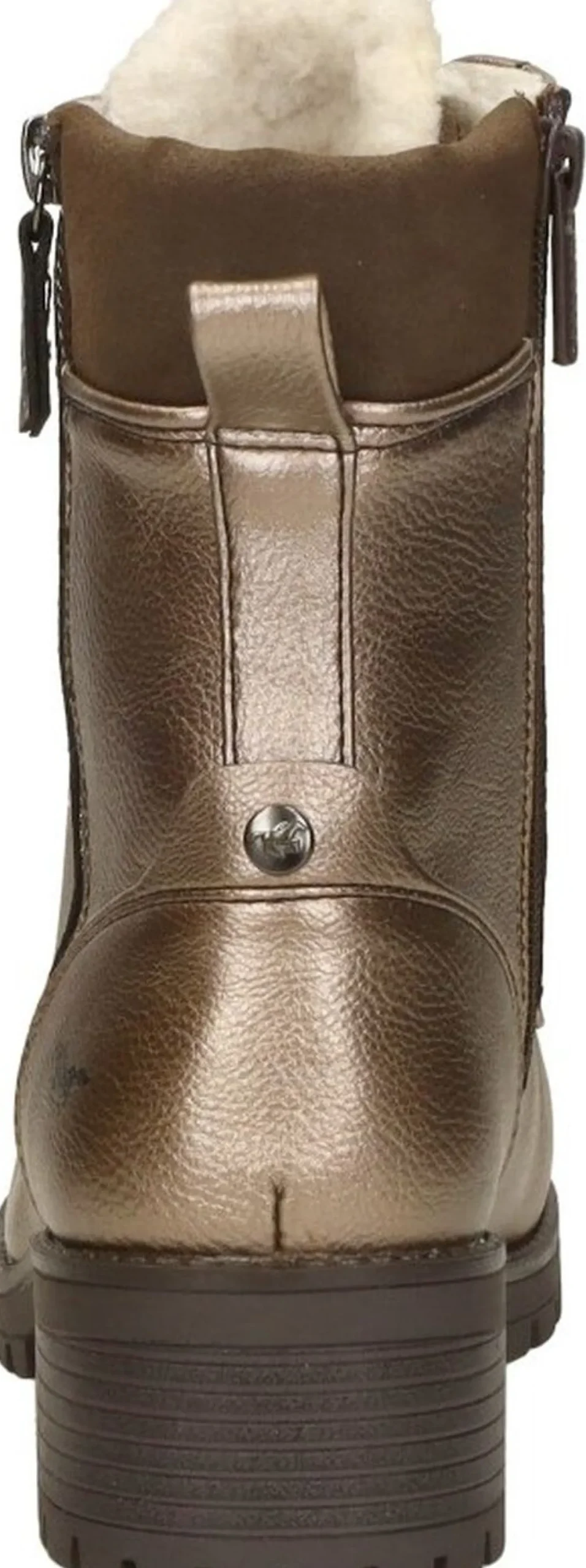 Mustang Veterschoenen Hoog Goudkleur New