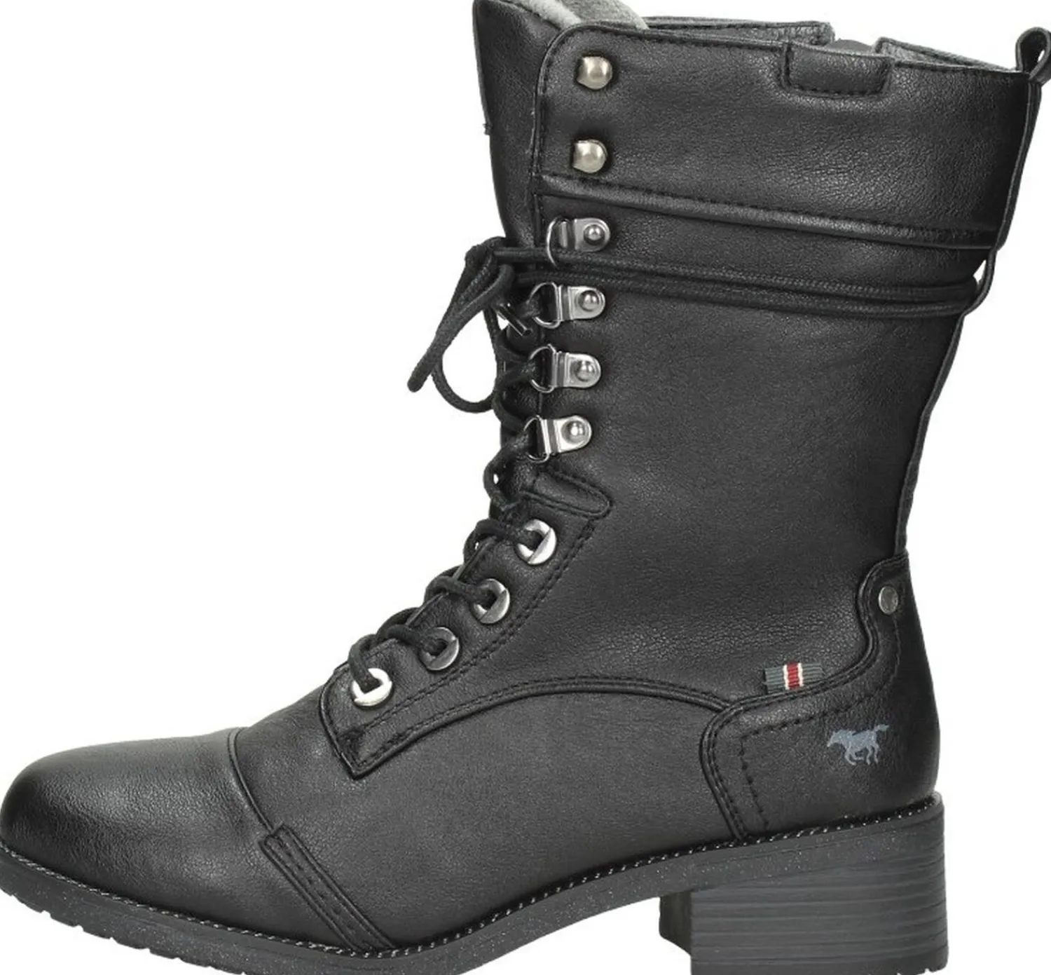 Mustang Veterschoenen Hoog Zwart Online