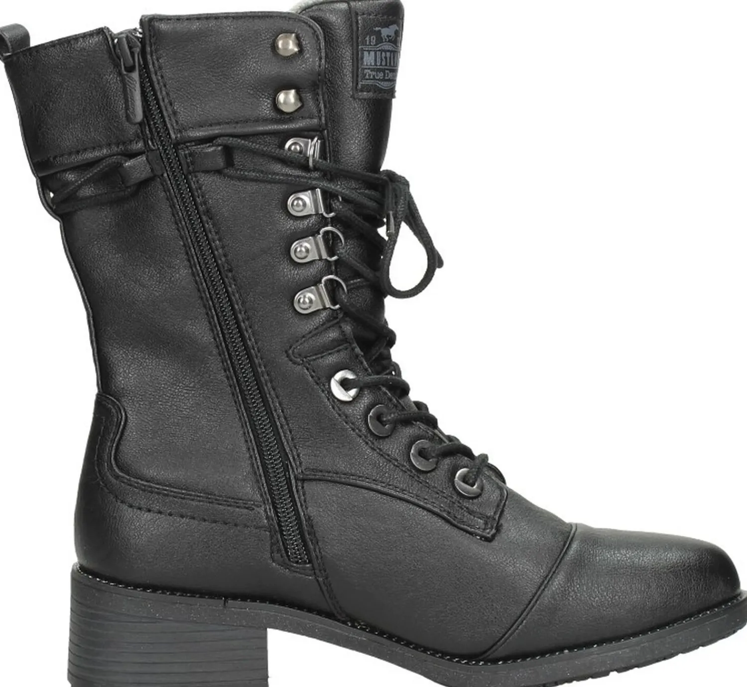 Mustang Veterschoenen Hoog Zwart Online