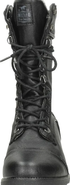 Mustang Veterschoenen Hoog Zwart Online