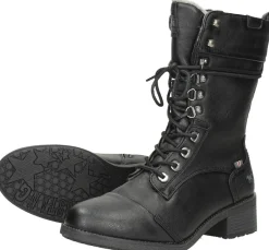 Mustang Veterschoenen Hoog Zwart Online
