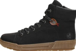 Rieker Veterschoenen Hoog Zwart Outlet