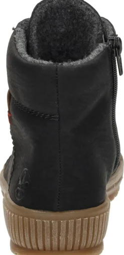 Rieker Veterschoenen Hoog Zwart Outlet